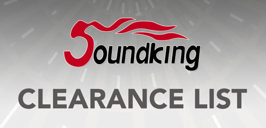 New Clearance List Available for SoundKing Cables and Clamps