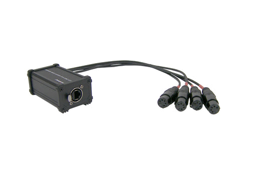 CXA034 - NETWORK EXTENDER 4*XLR(5P)female-RJ45