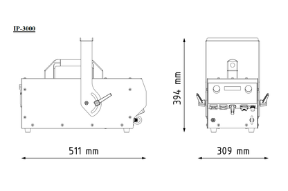 IP3000 - IP Rated Fog Machine with Wireless Remote