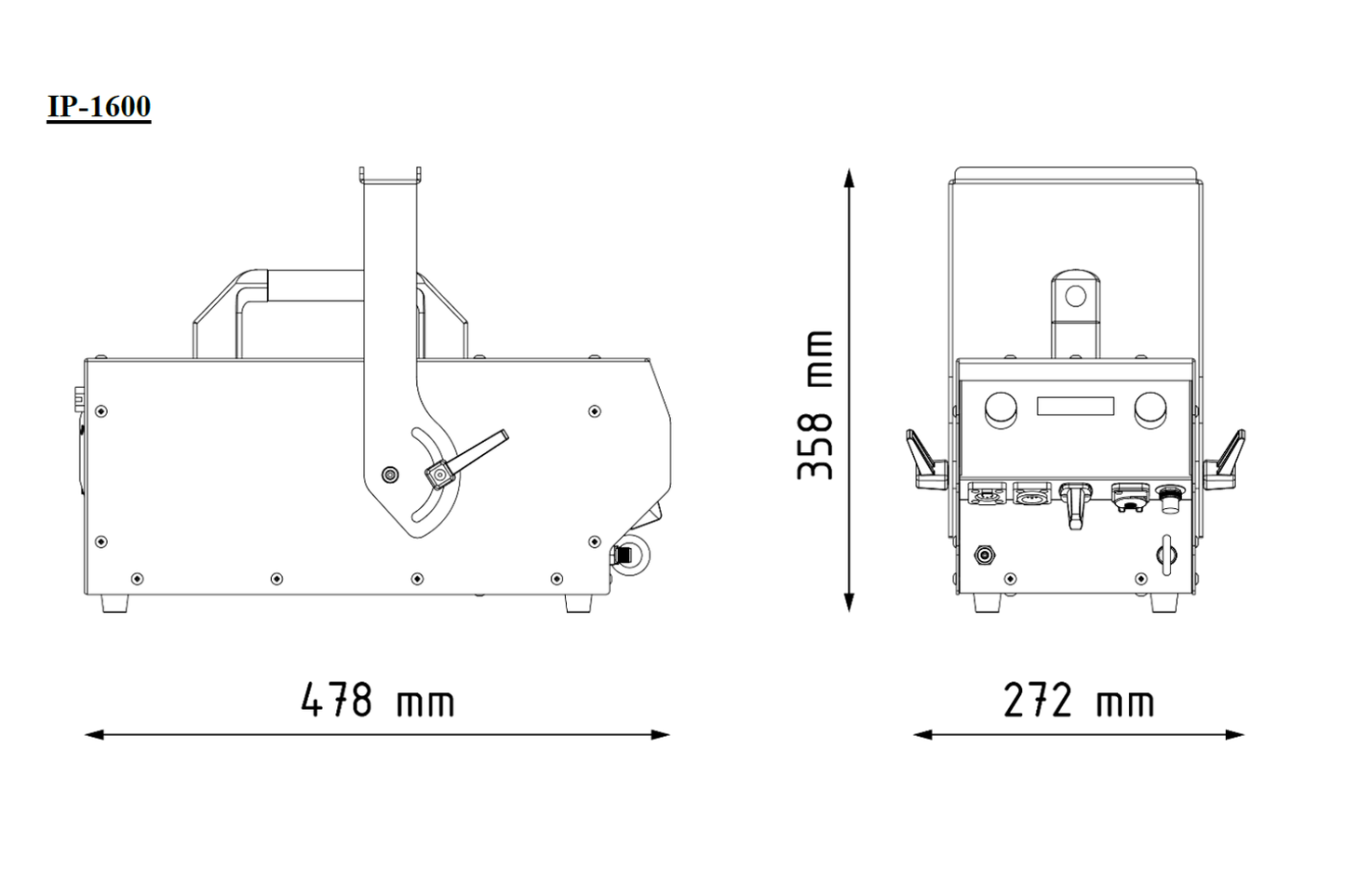 IP1600 - IP Rated Fog Machine with Wireless Remote