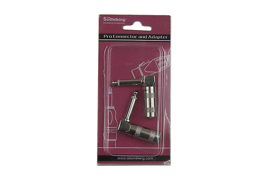 JACKRA - Pair of Jack TS male right angle plugs