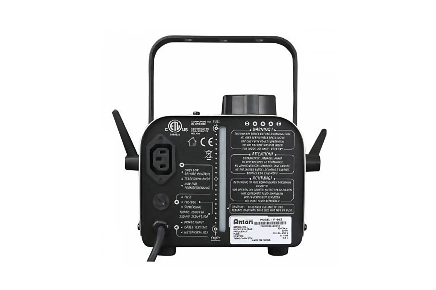 F80Z - 700W Mini Fog Machine with wired remote control