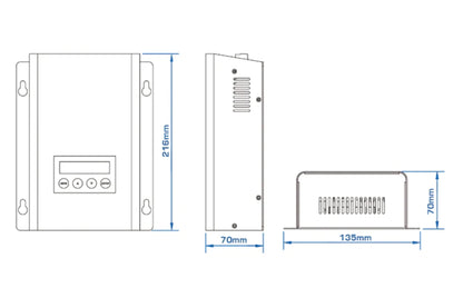 Driver4 - 4 Output UV LED Controller with DMX line drawing